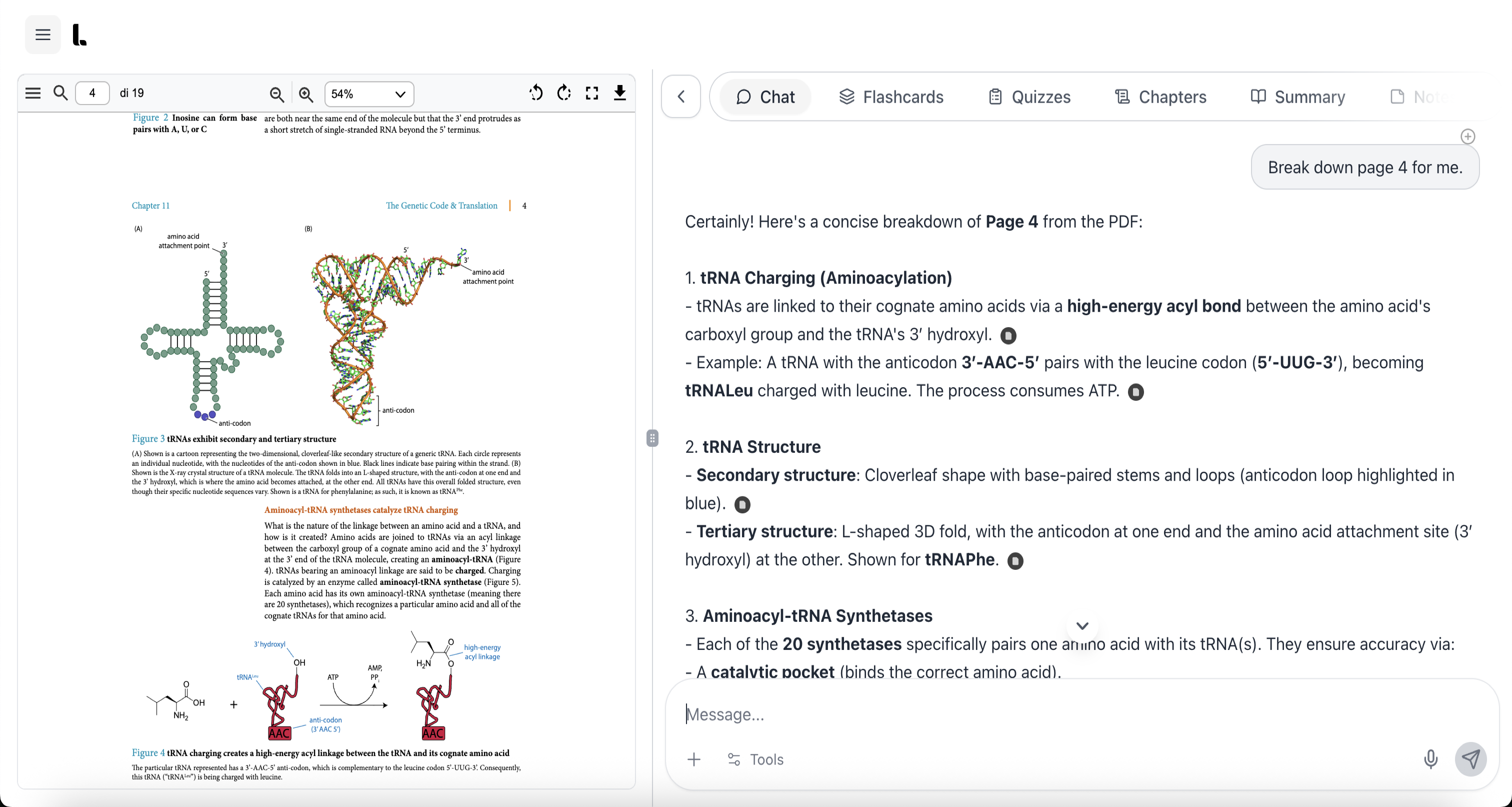 Learnerr app interface - Light Mode